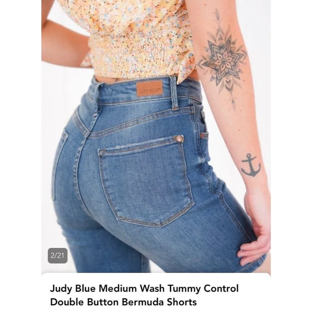 judy blue tummy control shorts JUDY BLUE SHORTS judy blue jeans size small NWT